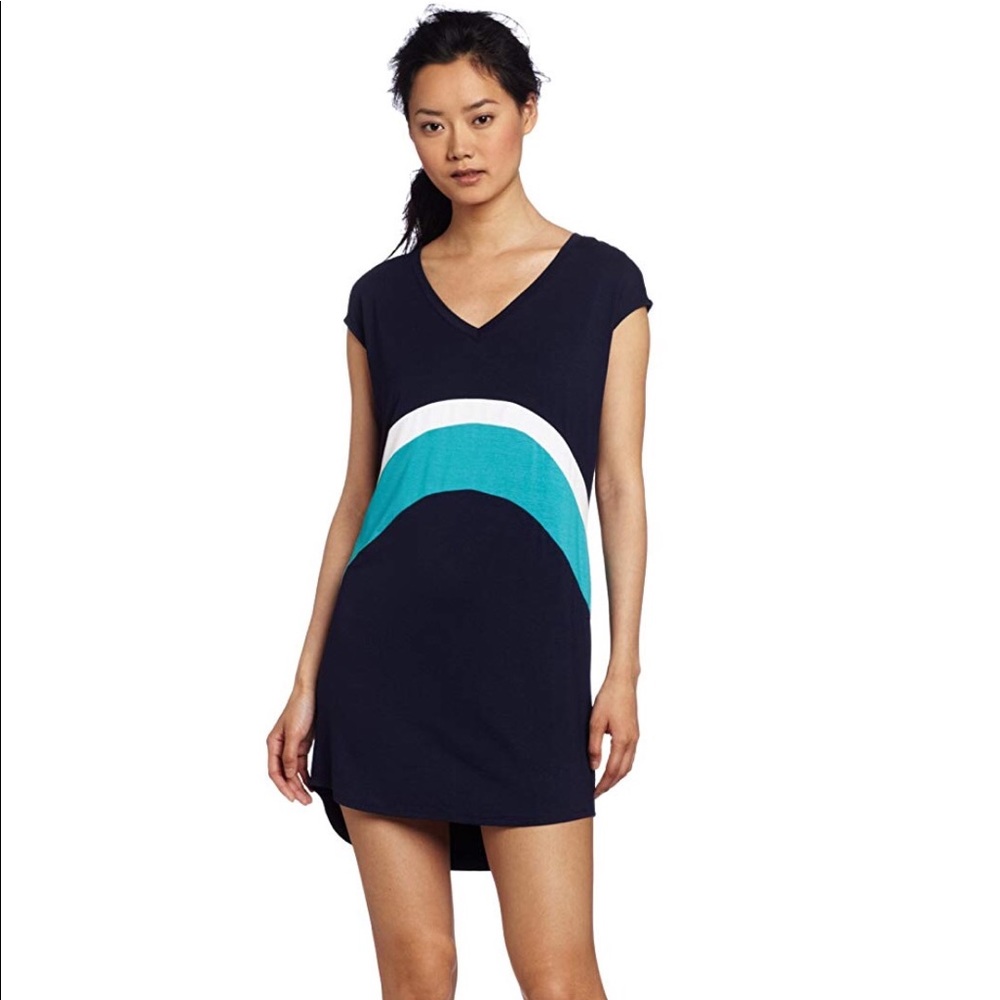 NWT Three Dots Color Block Tunic Dress